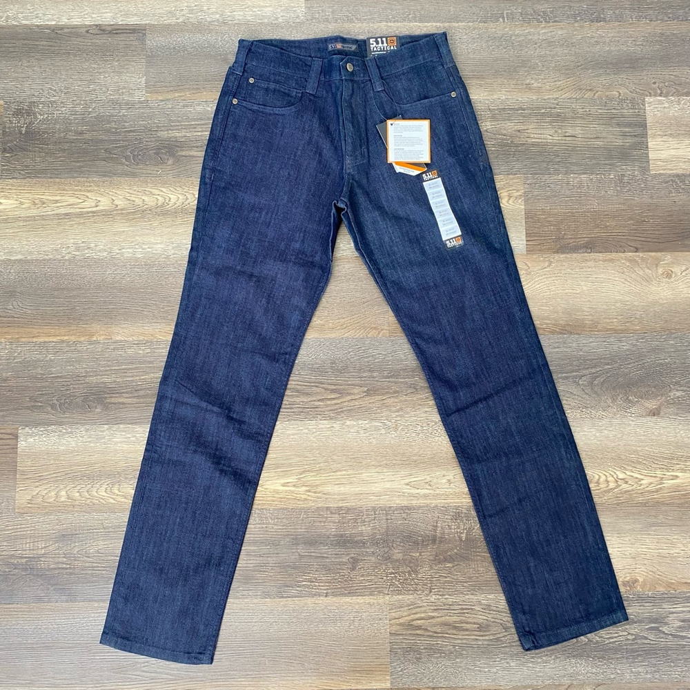 5.11 Tactical Jeans 31x34 Blue Defender Flex Slim Jeans Indigo Dressy Casual
